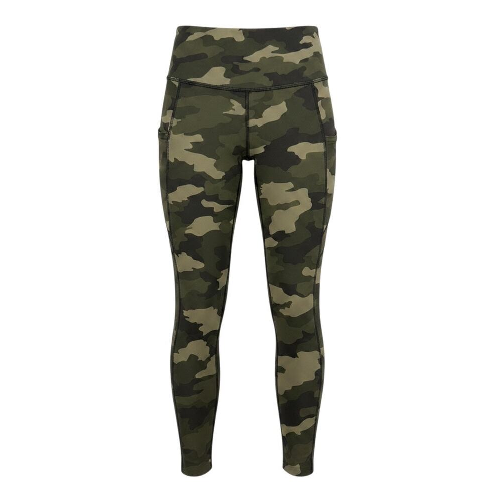 Lululemon Wunder Under Camo Leggings with Side Pockets, Size 2